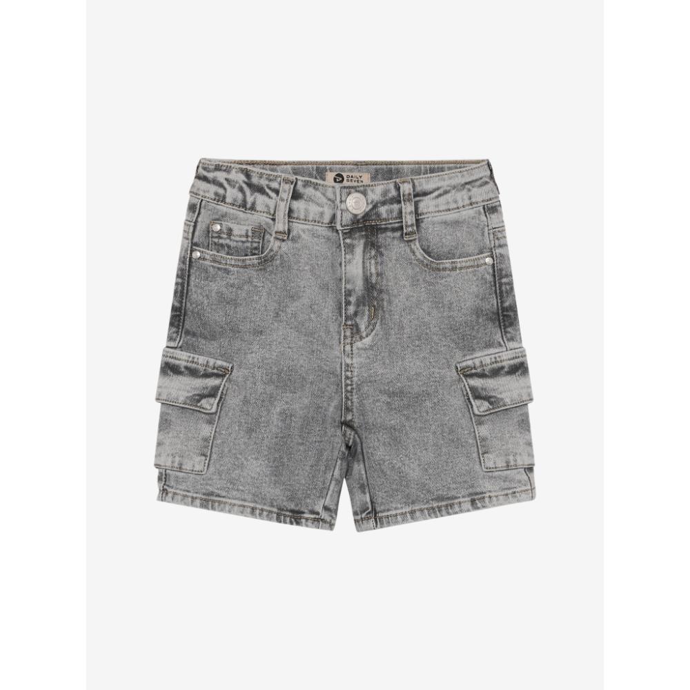Daily7 - Denim Grey Cargo Shorts