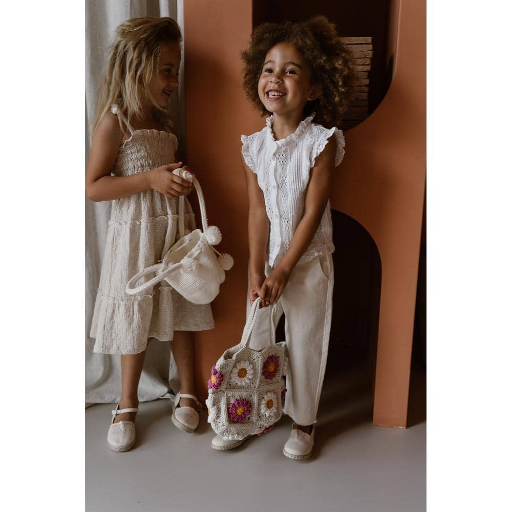 Navy Natural - Ruffle Dress Creme Broderie - Afbeelding 4