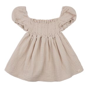 Navy Natural - Emma Top Almond Mousseline