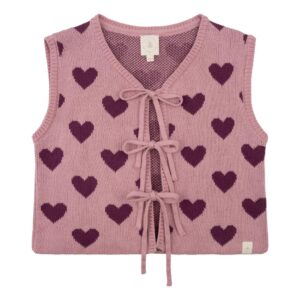 Navy Natural - Heart Gilet Lila & Purple