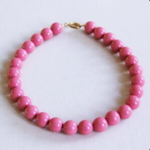 Bazou - Kralen ketting XXL Roze