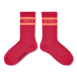 Petit Blush - Sport Socks Raspberry / Neon Orange