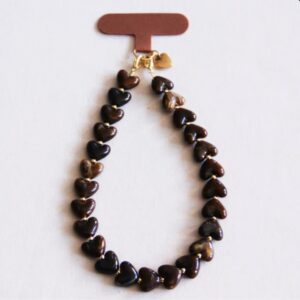 Bazou - Telefoonkoord Harten Bruin