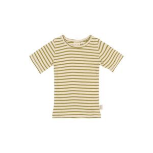 Petit Piao - Sky Tee Mosstone Striped