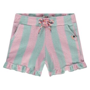 Stains & Stories - Girls Short Mint Stripe