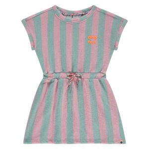 Stains & Stories - Girls Dress Mint Stripe