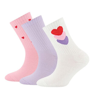 Ewers - Tennis Socks 3-pack Hearts