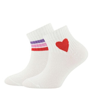 Ewers - Tennis Ankle Socks 2-pack Heart