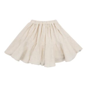 Navy Natural - Faith Skirt White Heart Broderie