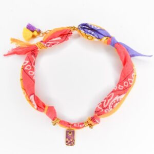 Feestbeest Kids - Bandana Ketting rood/geel/paars
