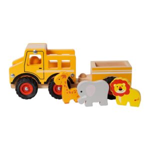 Houten Dierentuinwagen 5-delig