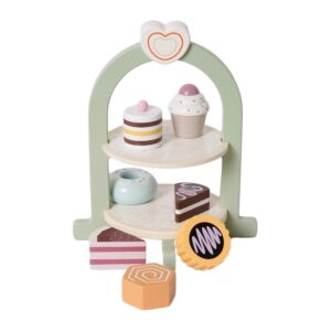 Houten Etagère met Gebakjes