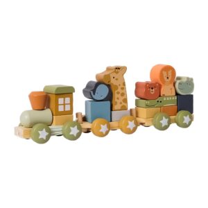 Houten Trein Wilde Dieren