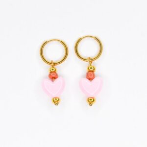 Feestbeest Kids - Oorbellen Sweetheart Pink