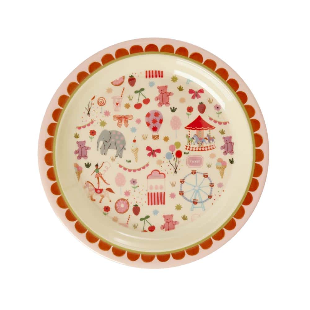 Rice - Kinderbord Melamine Fun Fair Pink