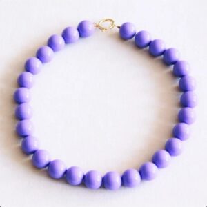 Bazou - Kralen ketting XXL Lila