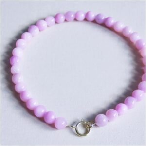Bazou - Kralen ketting natuursteen XL Lila