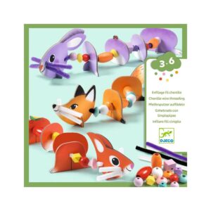 Djeco - Schattige dieren rijgen