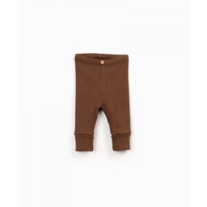 PLAY UP - Rib Leggings Brown