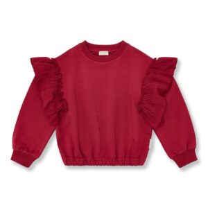 Petit Blush - Sweater Ruffles Garnet