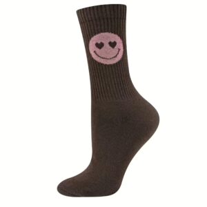 Ewers - Damessokken Mom & Me Smiley brown