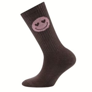 Ewers - Kindersokken Mom & Me Smiley brown