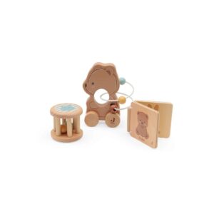 Jollein - Houten giftset Bear Brave blauw