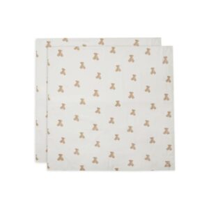Jollein - Hydrofiele doek large 115x115 - Teddy bear