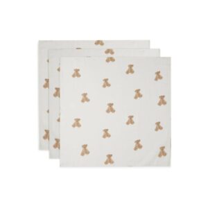 Jollein - Hydrofiele doek small 70x70 - Teddy bear