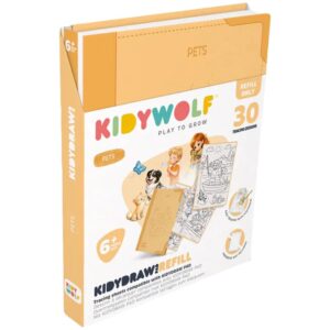 Kidywolf - Refill Tekentablet 6 Huisdieren