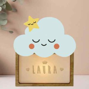 Vintiun - Personaliseerbaar lampje Wolkje
