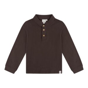 Navy Natural - Boys Polo dark brown