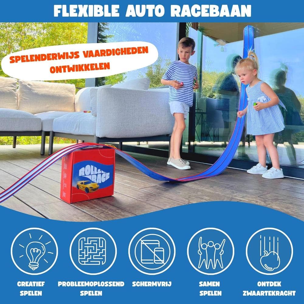 Roll & Race - Flexible Car Track - Afbeelding 2